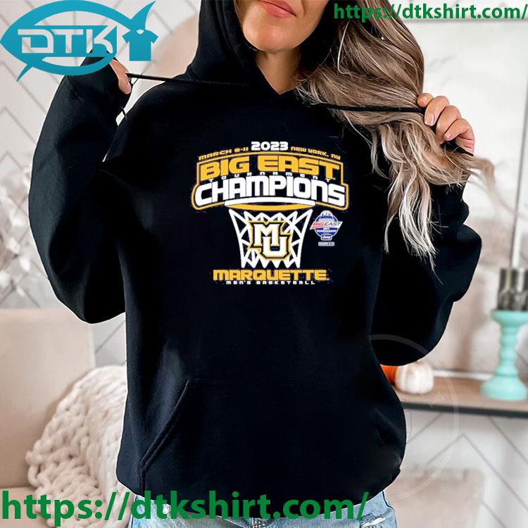 Marquette Golden Eagles 2023 Big East Men's Basketball Conference Tournament Champions s hoodie