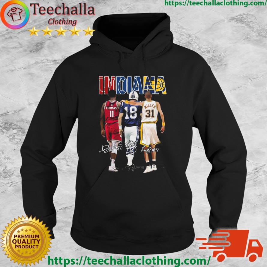Zach Edey Peyton Manning and Miller Indiana Sports Team Signatures s Hoodie