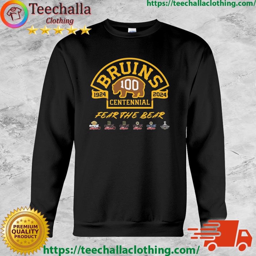 Boston Bruins Centennial 1924-2024 Fear The Bear shirt, hoodie