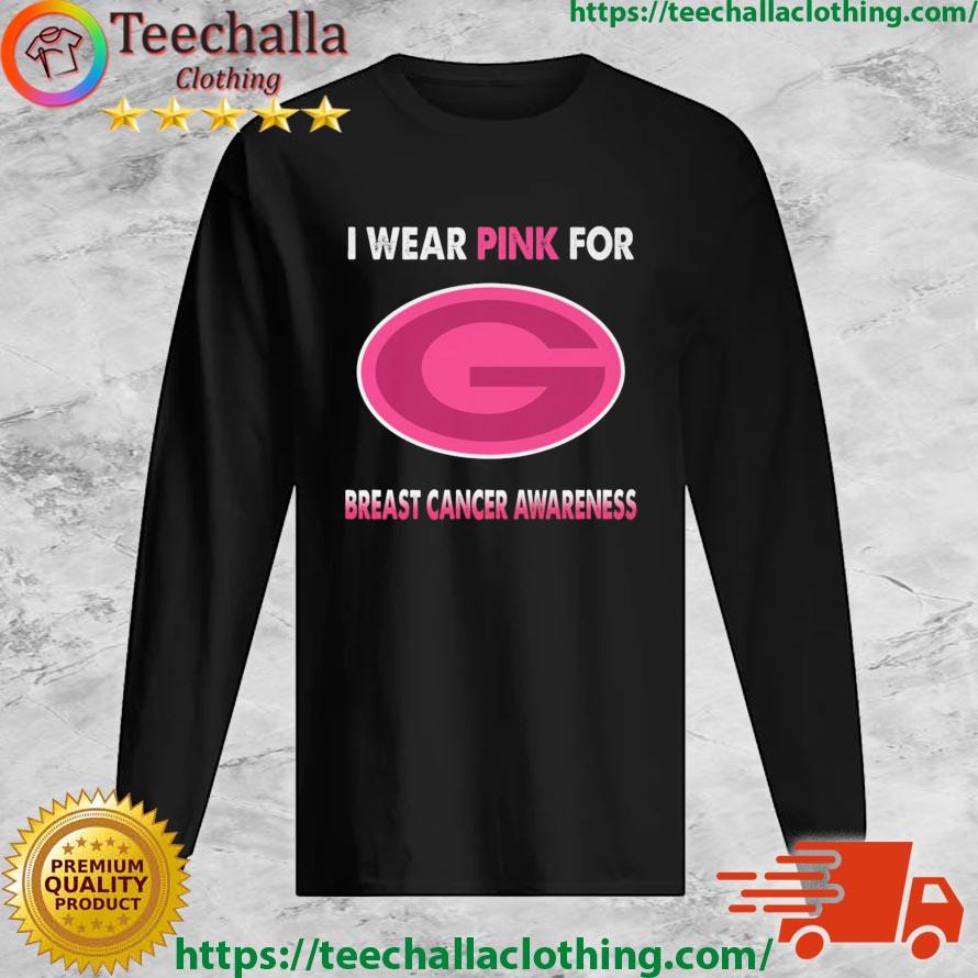 Green Bay Packers I Wear Pink For Breast Cancer Awareness shirt