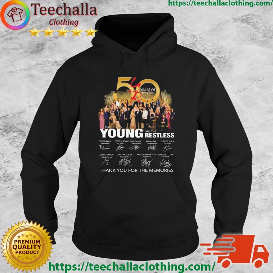 50 Years Of 1973-2023 The Young And The Restless Thank You For The Memories Signatures s Hoodie