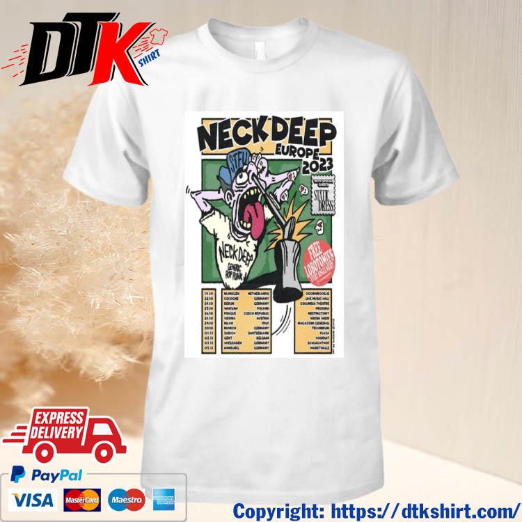 Neck Deep Europe 2023 Shirt