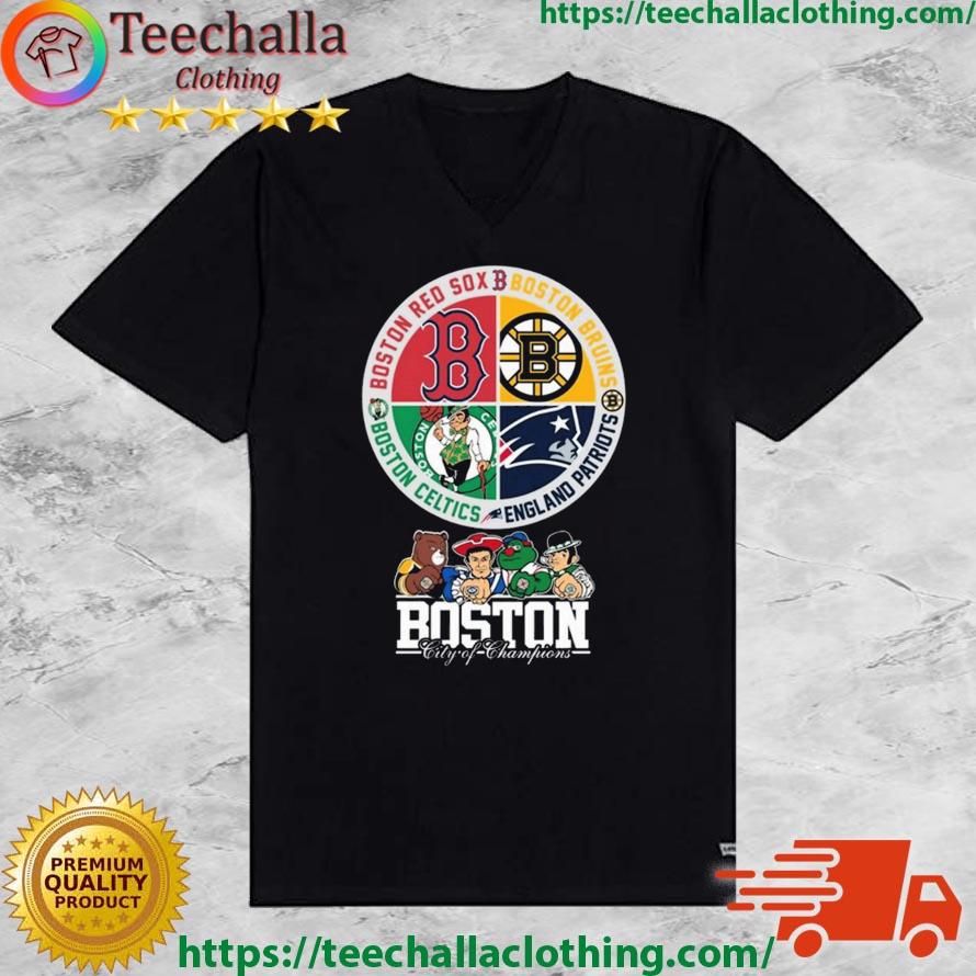 Boston City Of Champions Patriot Red Sox Celtics And Bruins T