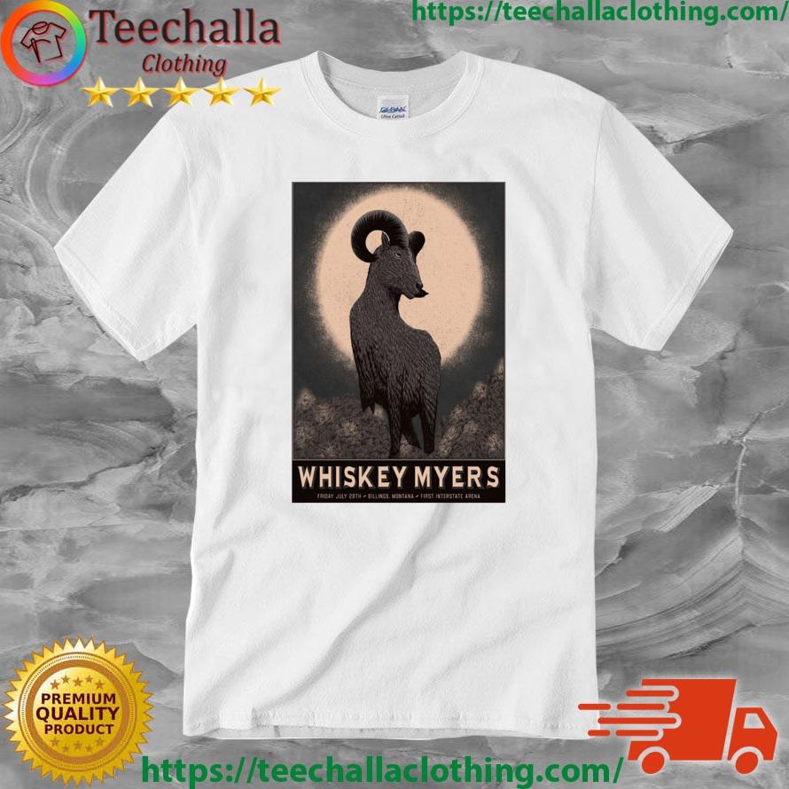 Whiskey Myers Billings, MT, First Interstate Arena July 28 2023 Tour shirt