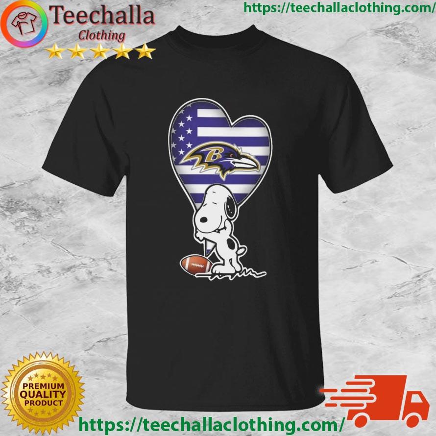 Baltimore Ravens Snoopy Love Football Sports 2023 Shirt