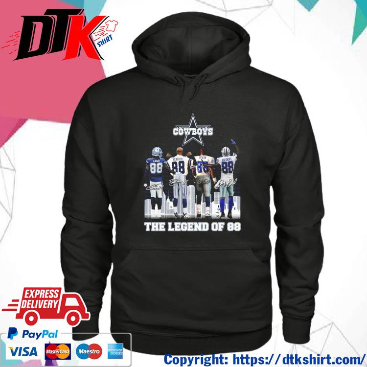 Original the Dallas Cowboys The Legend Of 88 Skyline Signatures s hoodie