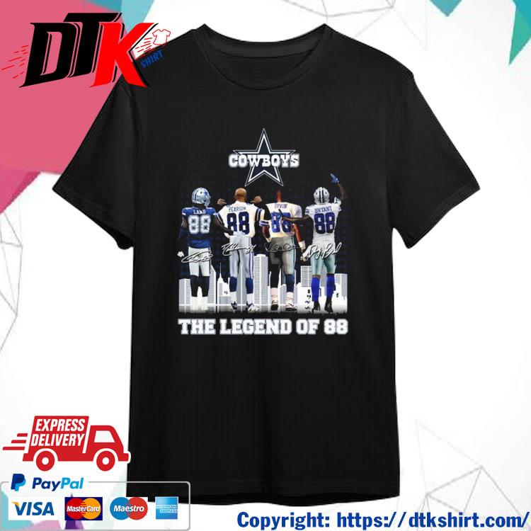 Original the Dallas Cowboys The Legend Of 88 Skyline Signatures shirt
