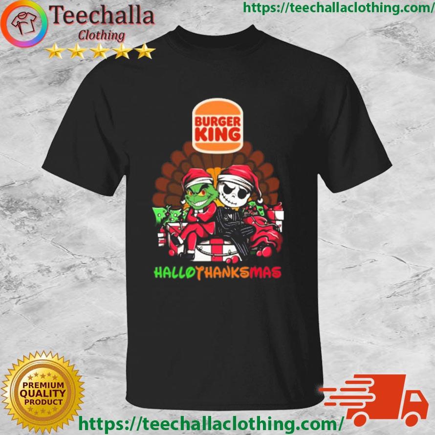 Grinch and Jack Skellington Burger King Hallo Thanks Mas shirt