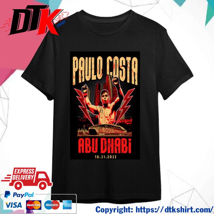 Official 2023 Paulo Costa UFC 294 Etihad Arena Abu Dhabi t-shirt