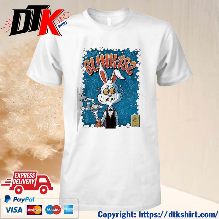 Official Blink 182 Wien Event September 20 2023 Rabbit Waiter Special t-shirt