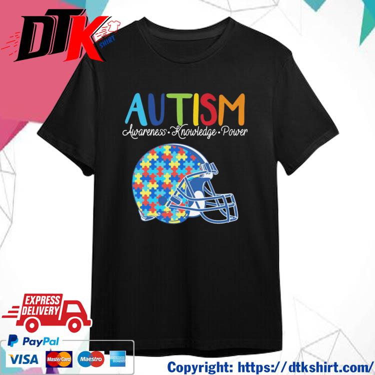Official Cleveland Browns Autism Awareness Knowledge Power t-shirt
