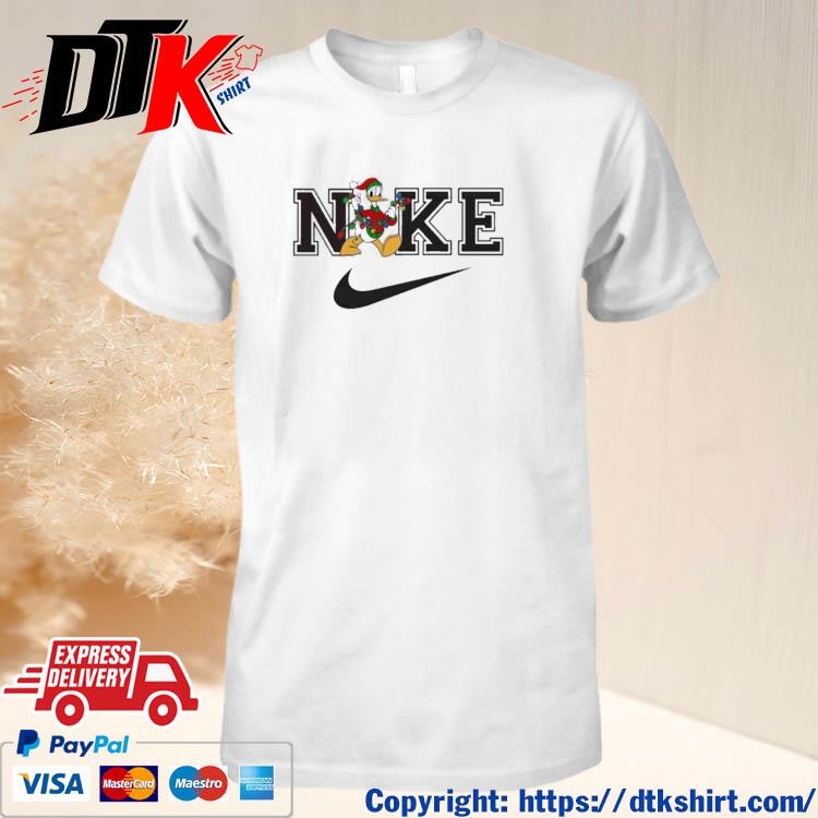 Official Disney Christmas Donald Duck Nike Logo 2023 t-shirt