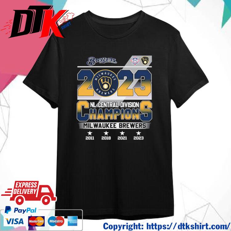 Official Milwaukee Brewers 2023 NL Central Division Champions t-shirt