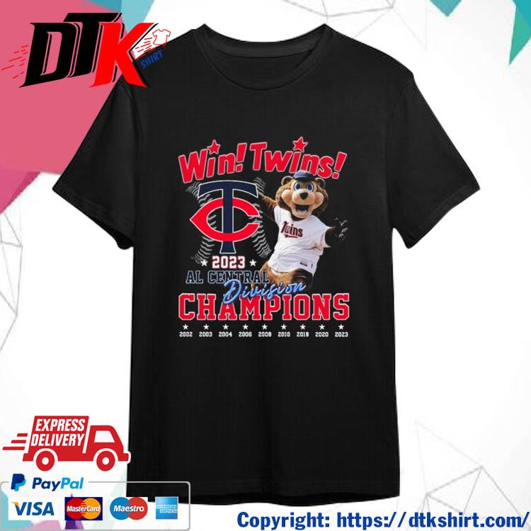 Official Minnesota Twins Win Twins 2023 Al Central Division Champions shirt