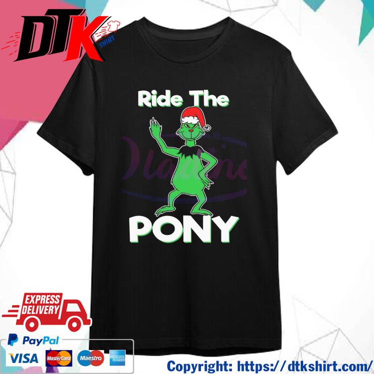Official Ride The Pony Christmas Grinch t-shirt