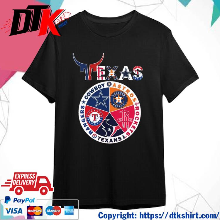Official Texas Team Sport Cowboys Astros Rockets Texans And Rangers shirt