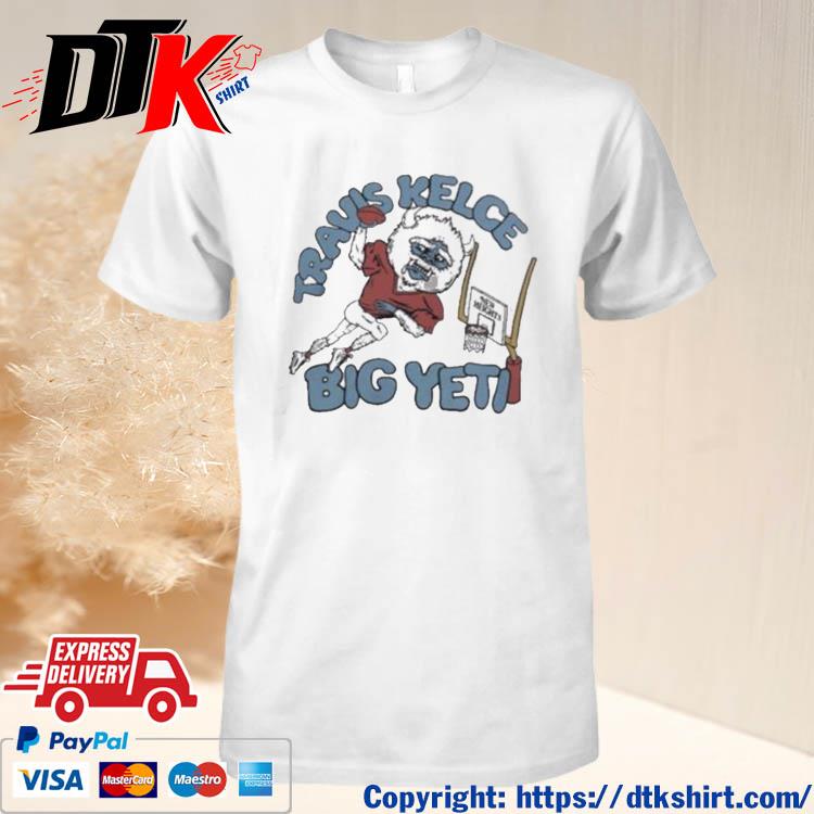 Official Travis Kelce Big Yeti New Heights Tri-Blend Shirt