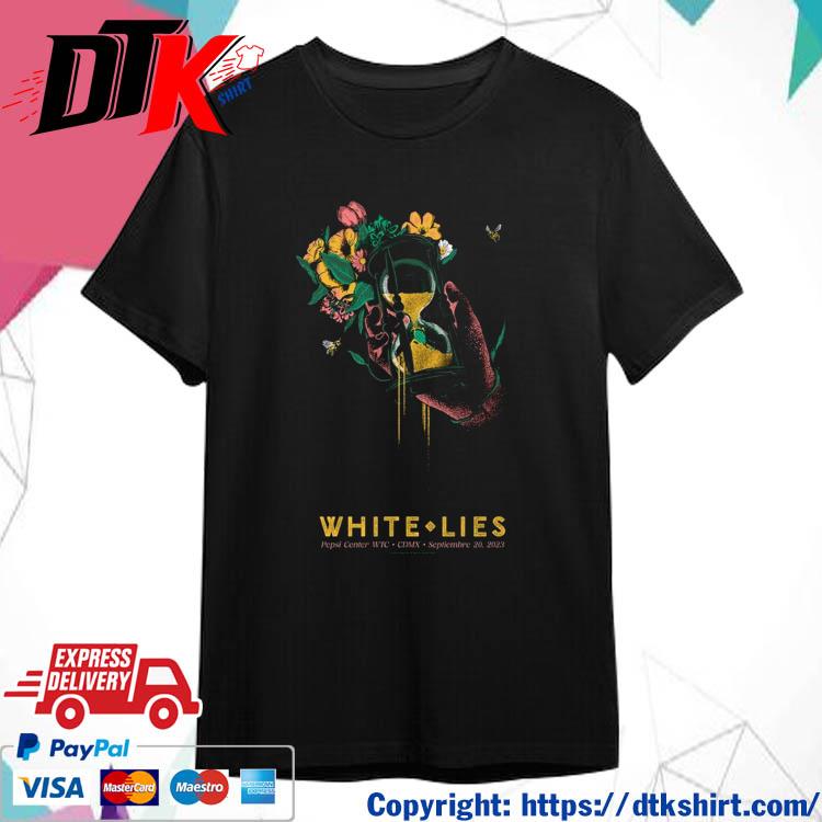 Official White Lies Pepsi Center Wtc Cdmx Sept 20 2023 t-shirt