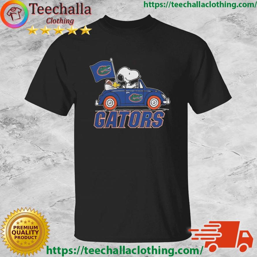 Peanuts Snoopy And Woodstock Florida Gators On Car 2023 shirt