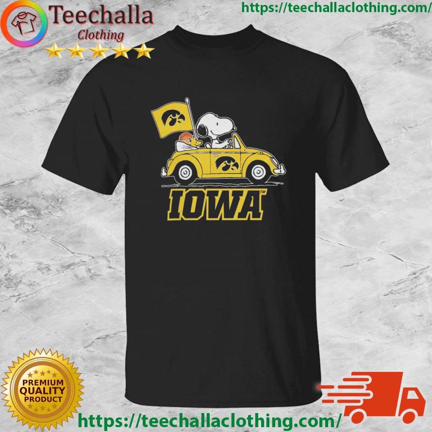Peanuts Snoopy And Woodstock Iowa Hawkeyes On Car 2023 shirt