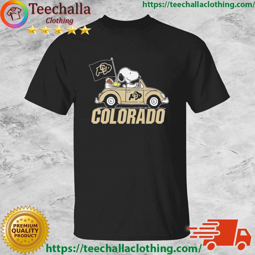 Snoopy And Woodstock Driving Car Colorado Buffaloes shirt