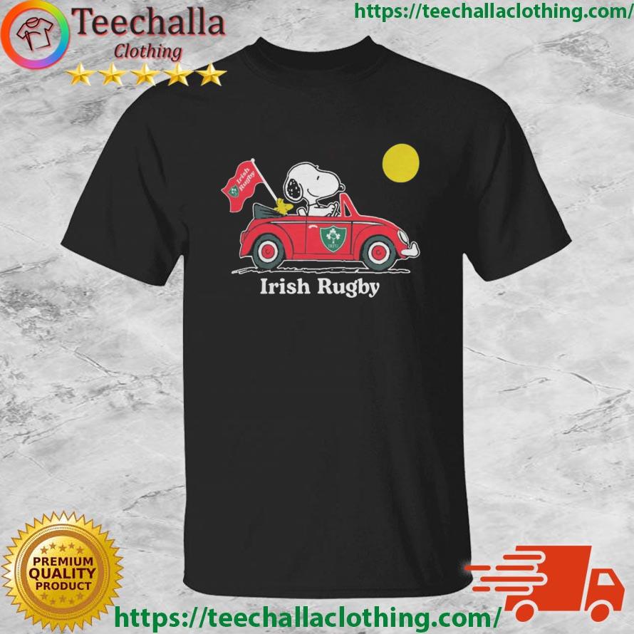 Snoopy And Woodstock Irish Rugby On Car 2023 shirt