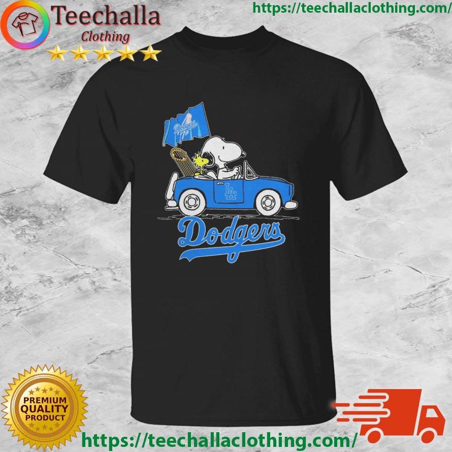 Snoopy And Woodstock Riding Car Los Angeles Dodgers 2023 shirt