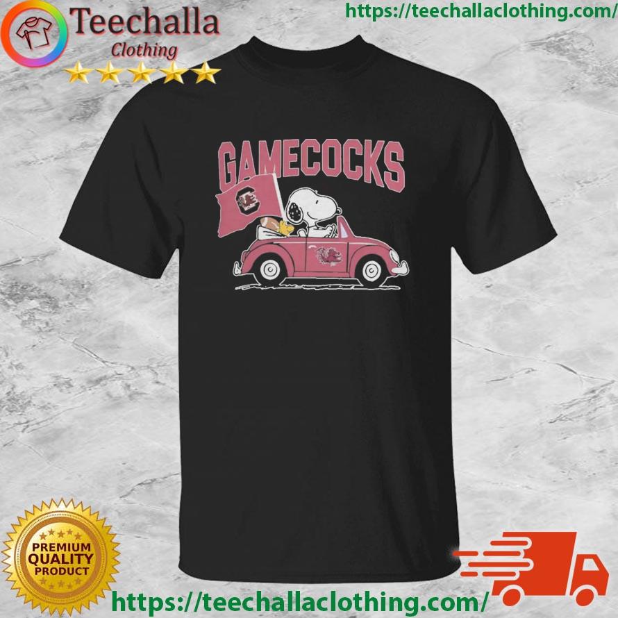 South Carolina Gamecocks Peanuts Snoopy And Woodstock Drive Car shirt