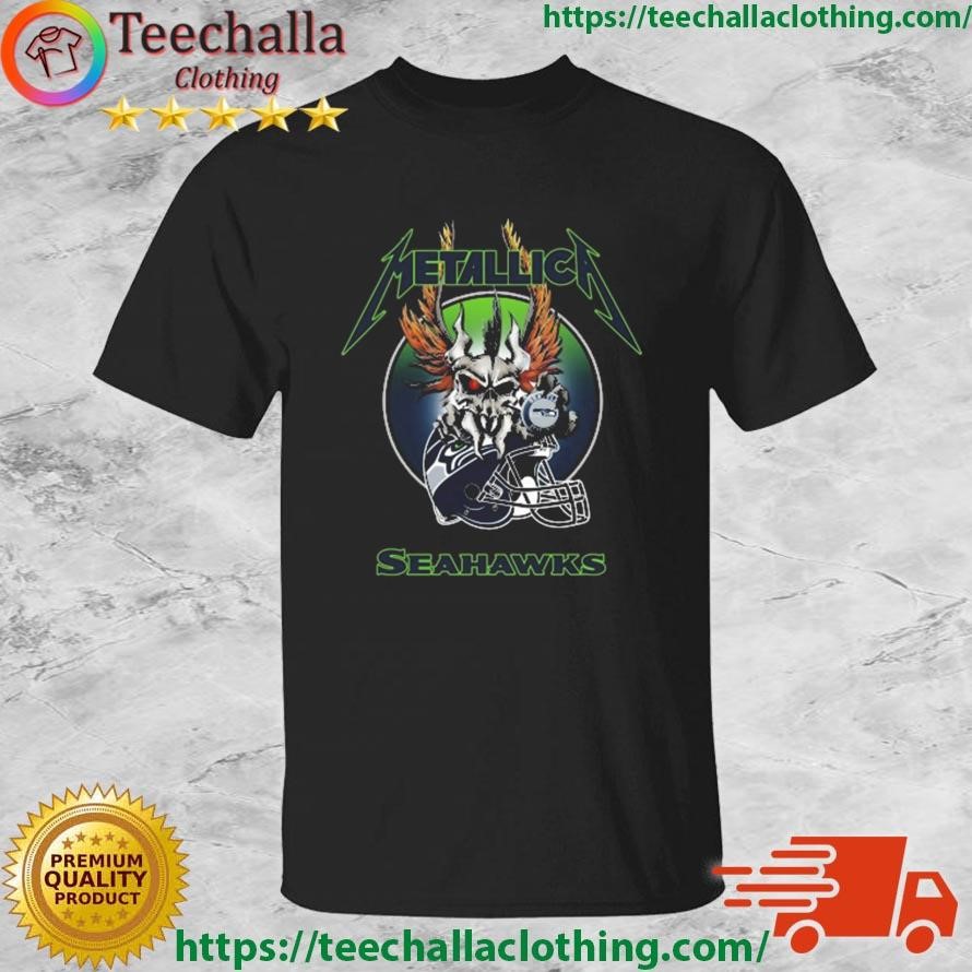 NFL Skull Seattle Seahawks Metallica 2023 Shirt