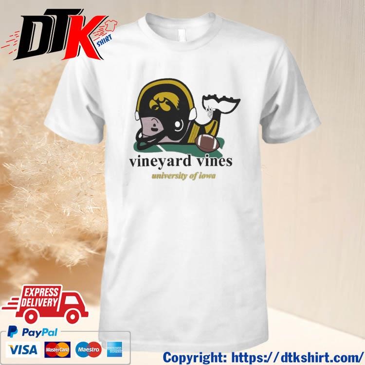 Official Vineyard Vines Iowa Hawkeyes Football Shirt