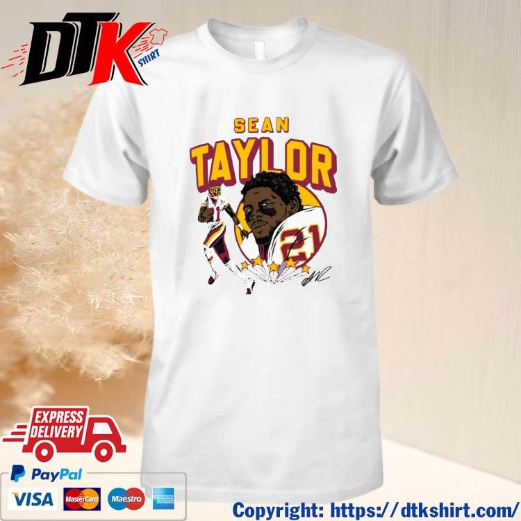 Official Washington Commanders Sean Taylor Caricature Retired Player Shirt