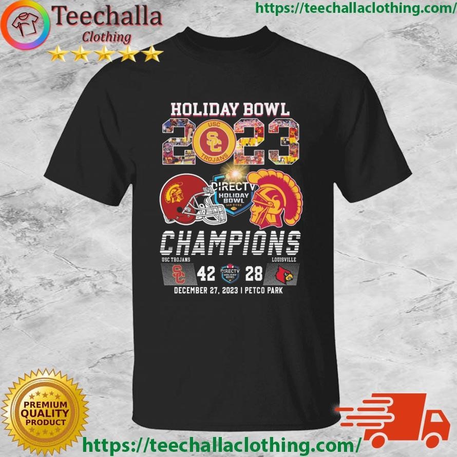 USC Trojans 2023 Holiday Bowl Champions 42-28 Petco Park Shirt