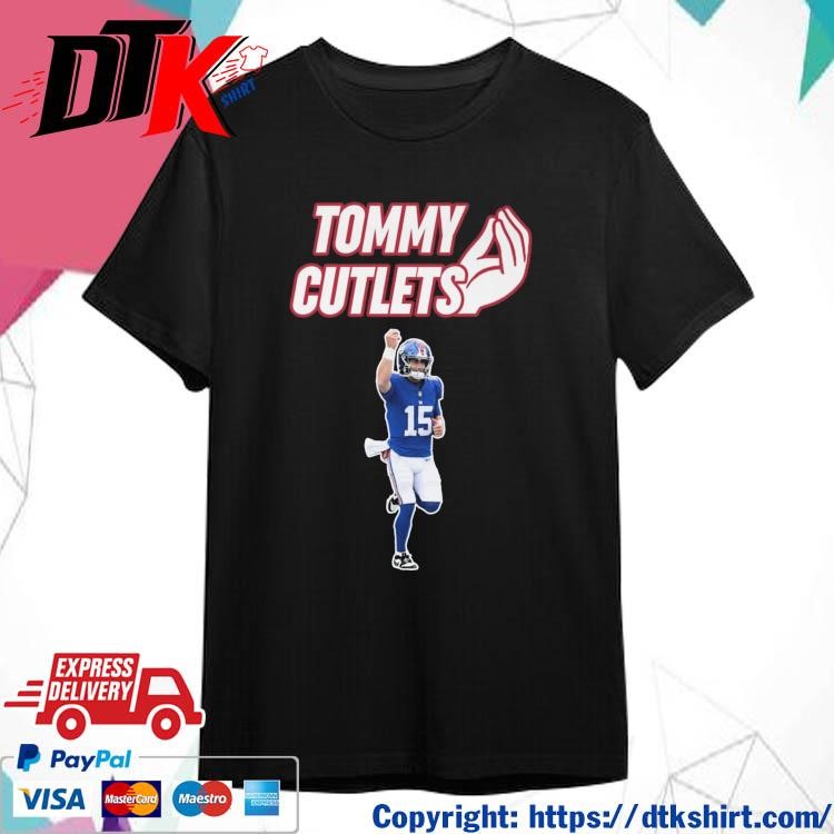 Official Tommy Cutlets DeVito Giants Pinched Fingers Shirt