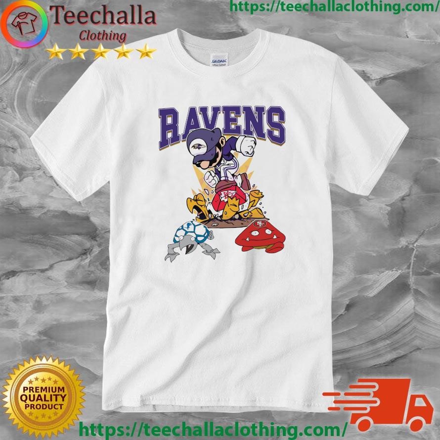 Official Mario Baltimore Ravens Stomps On Chiefs Lions And 49ers T-shirt