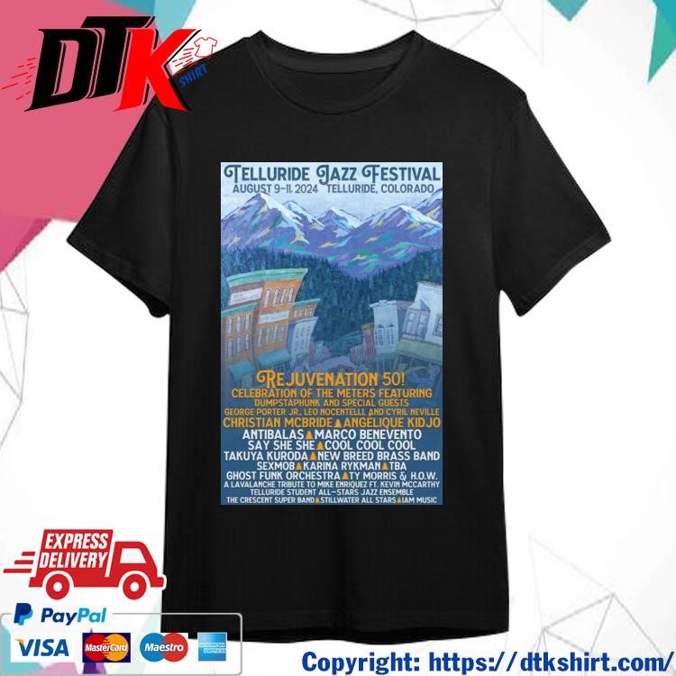 Official Official Telluride Jazz Festival Aug 9-11 2024 Telluride, CO Shirt