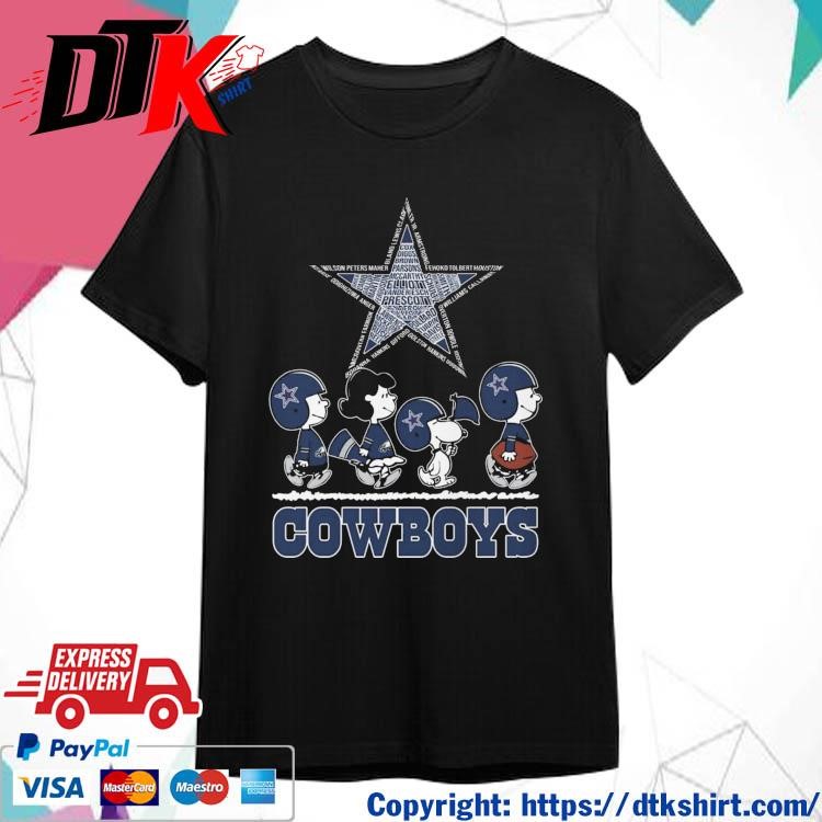 Official Peanuts Snoopy And Friends Dallas Cowboys Logo Shirt, hoodie,  sweater, long sleeve and tank top