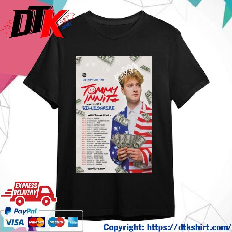 Official TommyInnit The 2024 USA Tour Shirt