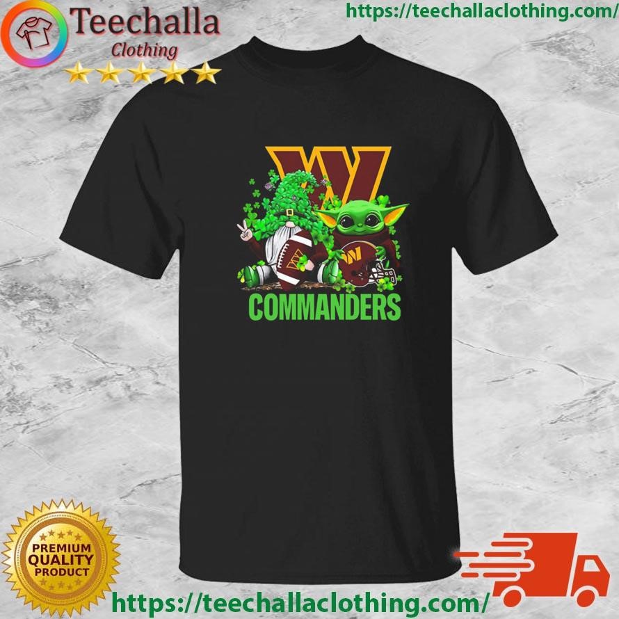Official Washington Commanders Baby Yoda Happy St.Patrick’s Day Shamrock T-shirt