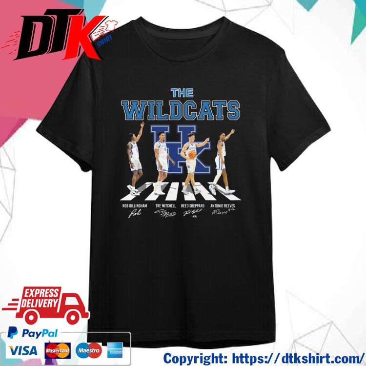 Official Official The Wildcats Abbey Road Team Men's Basketball Signatures Shirt