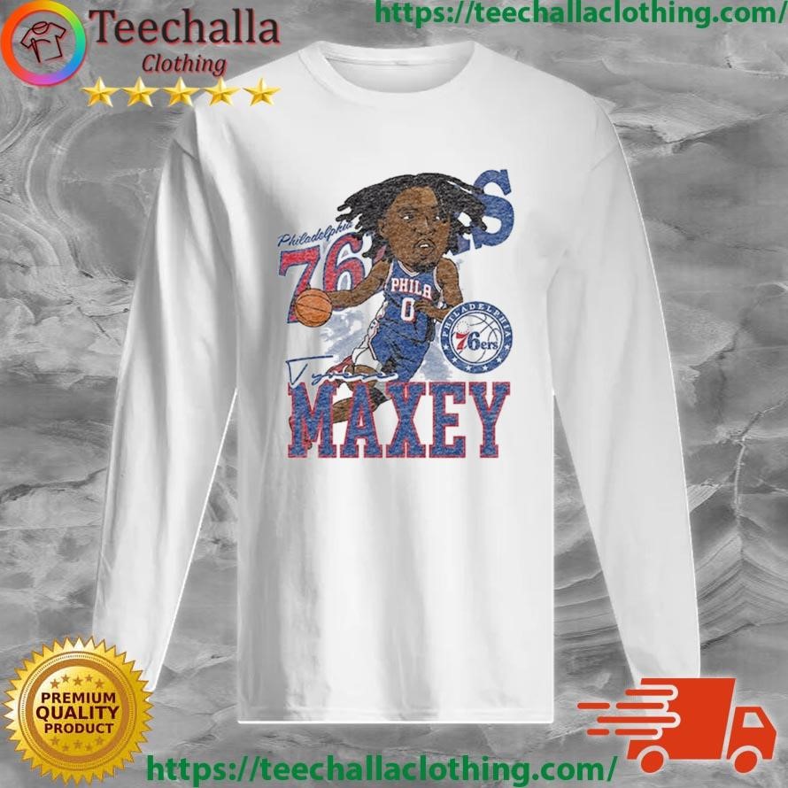 Official Official Tyrese Maxey Philadelphia 76ers Caricature Player Long Sleeve