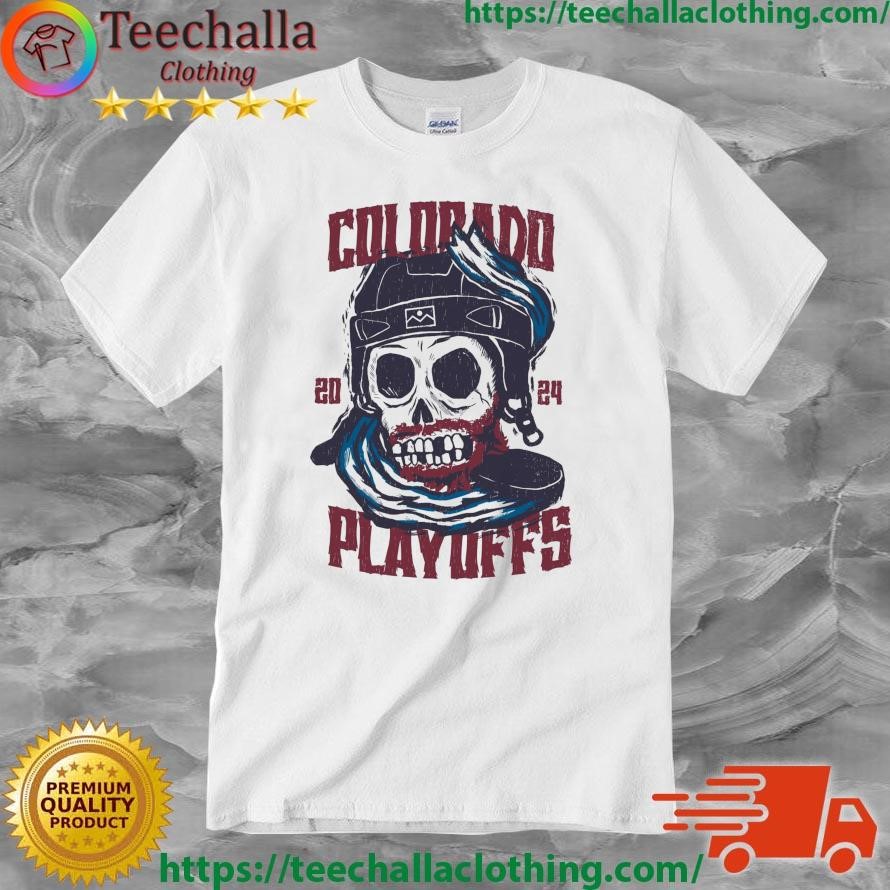 Official Skull Playoff Hockey 2024 Colorado Shirt