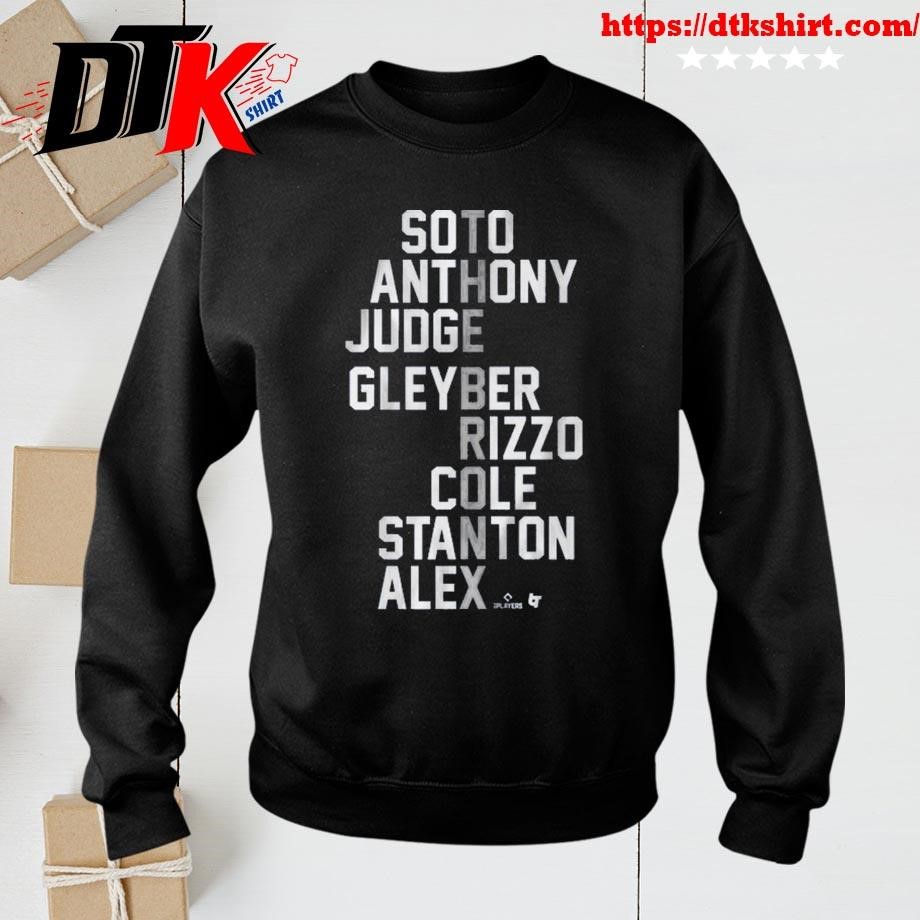 Thebronx Soto Anthony Judge Gleyber Rizzo Cole Stanton Alex sweatshirt